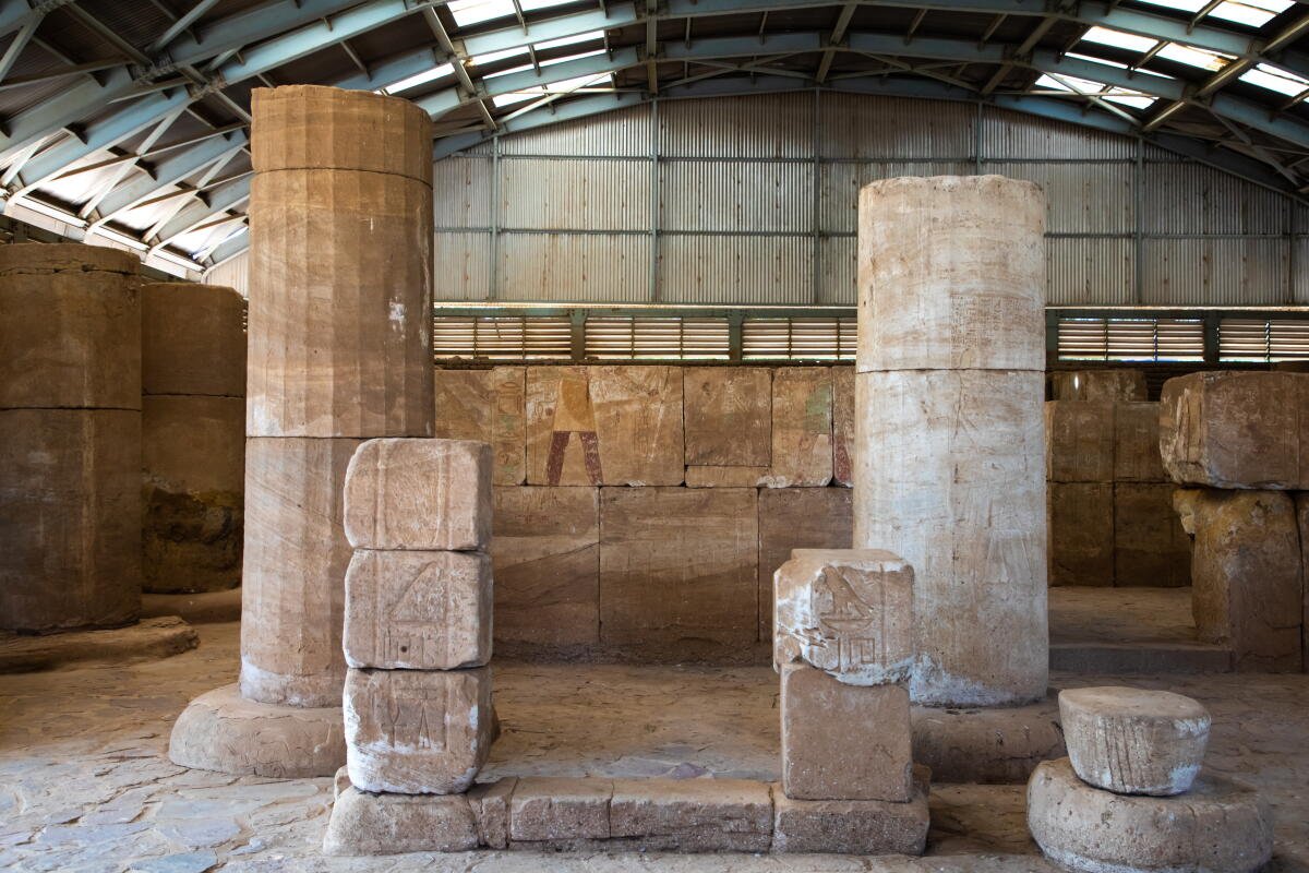 Templo Buhen en el Museo Nacional, Estado de Jartum, Jartum, Sudán, el 5 de enero de 2019 en Jartum, Sudán.