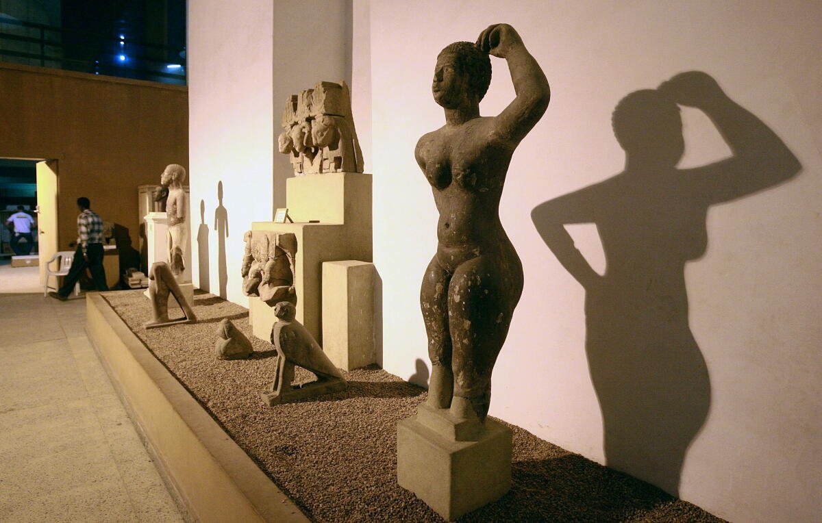 La antigua escultura se exhibió en el Museo Nacional en 2008.