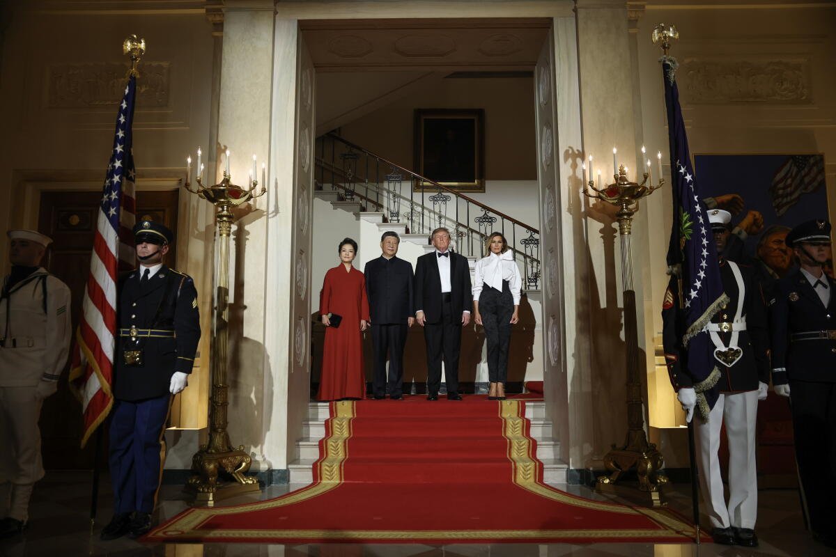 Cena de Estado en el Salón Este de la Casa Blanca
