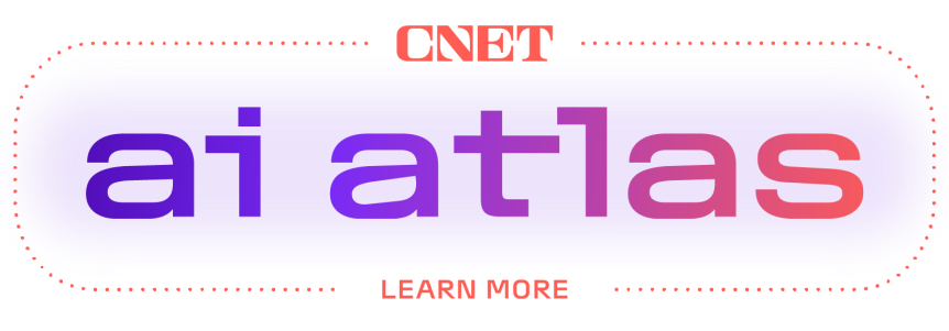Insignia CNET AI Atlas; haga clic para ver más