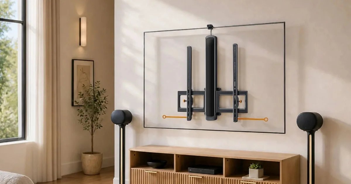 Este nuevo y alocado soporte para TV mueve tu pantalla sin tocarla