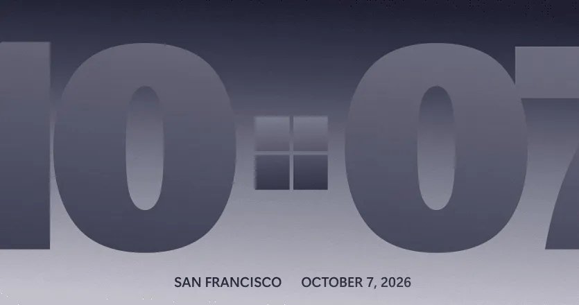 Microsoft anuncia evento de Windows y Surface el 7 de octubre