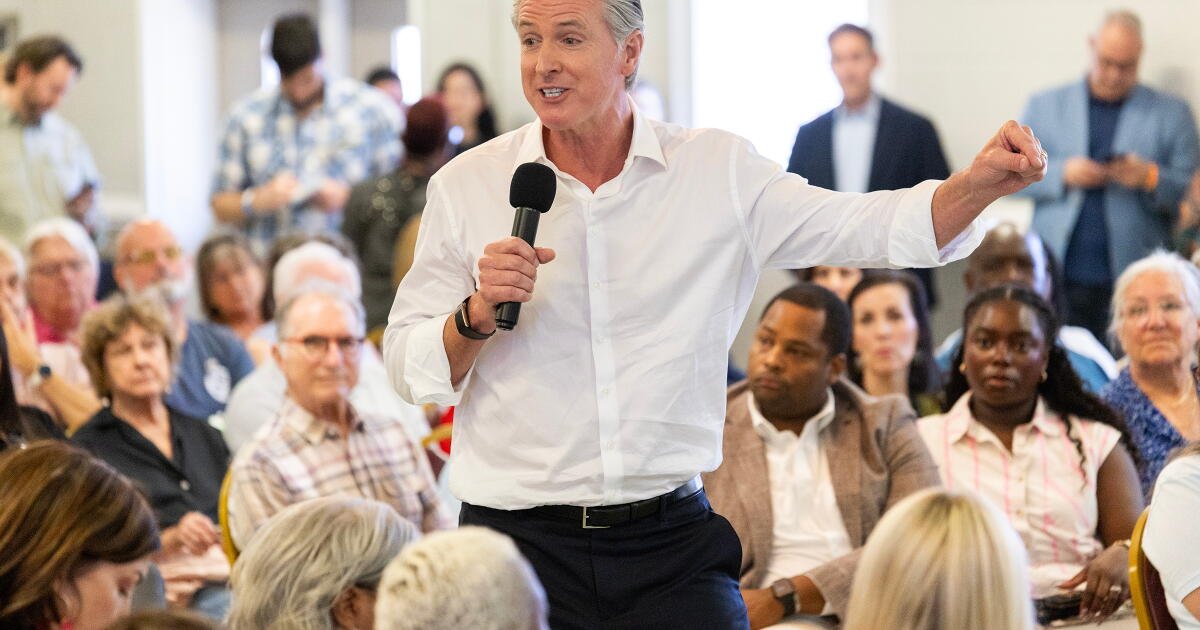 Newsom dice que no se postulará para presidente si Harris lo hace.