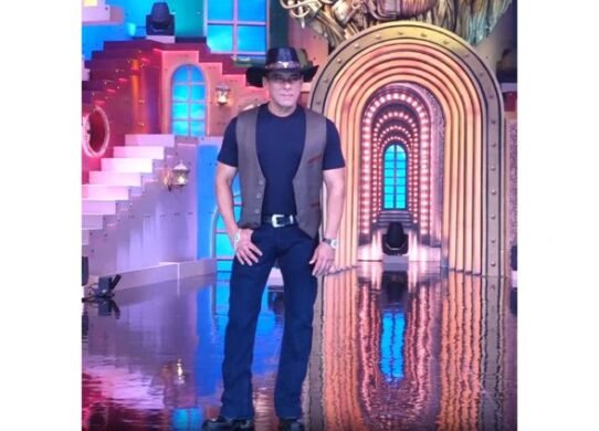 Noticias de entretenimiento | Salman Khan posa en los sets de Bigg Boss antes del estreno y pierde la calma durante el rodaje