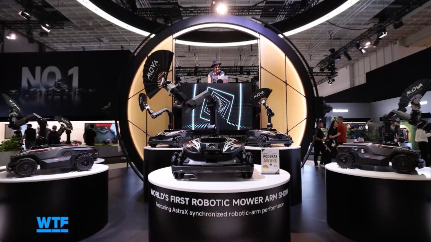 El robot cortacésped sincroniza el baile de los fanáticos en IFA.