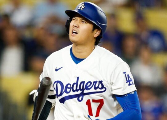 Shohei Ohtani fue eliminado de la alineación de los Dodgers para el tercer juego