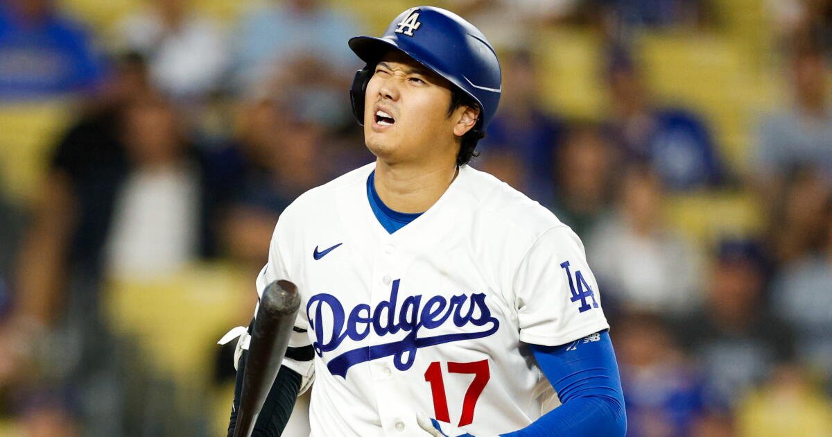 Shohei Ohtani fue eliminado de la alineación de los Dodgers para el tercer juego