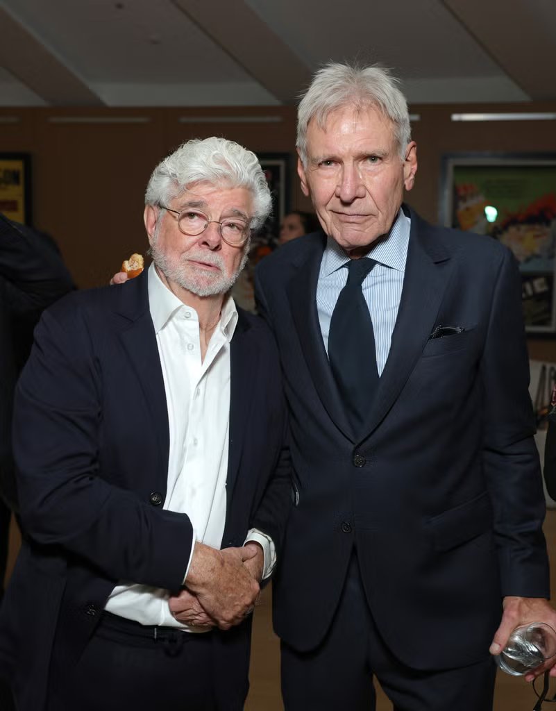 George Lucas y Harrison Ford