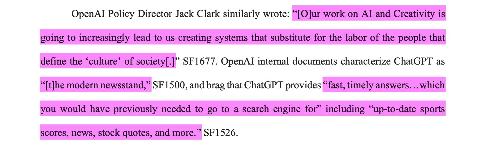 El director de políticas de OpenAI, Jack Clarke, escribió de manera similar: