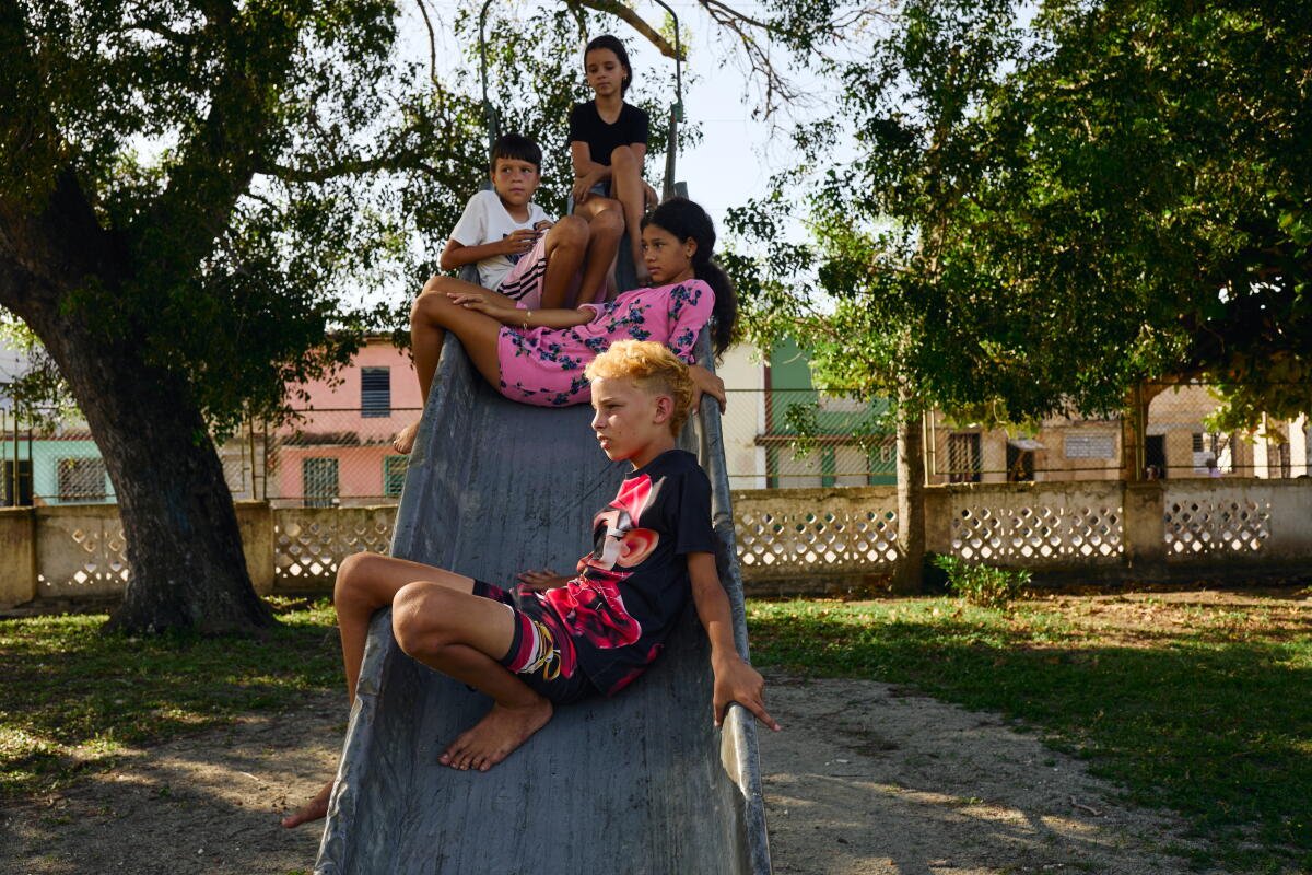 niños en el parque 