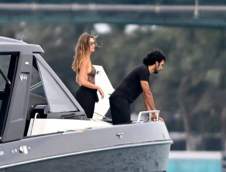 Gisele Bündchen y su novio Joachim Valente comparten muchos PDA en su nuevo yate en Miami