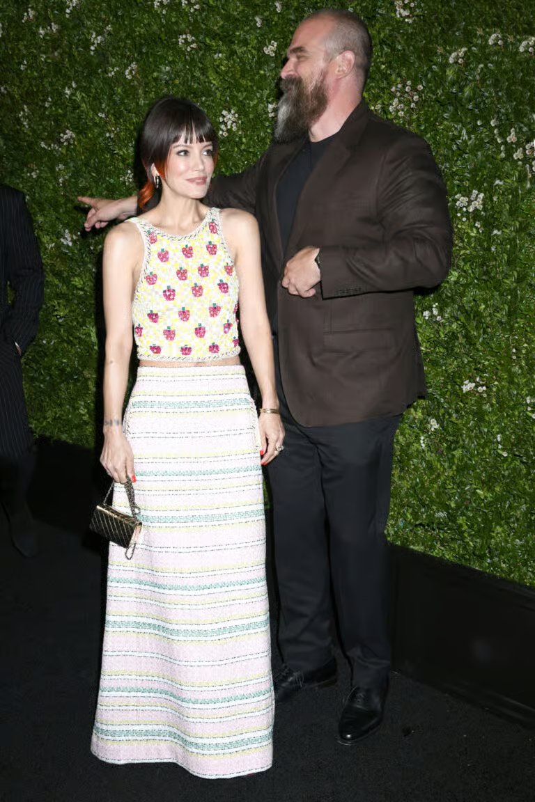 Lily Allen y David Harper en la 17ª Fiesta Anual de Artistas de Chanel & Tribeca en Nueva York