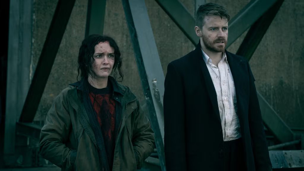 Olivia Cooke y Jack Lowden en "caballos lentos" Temporada 6 Episodio 5 (Apple TV)