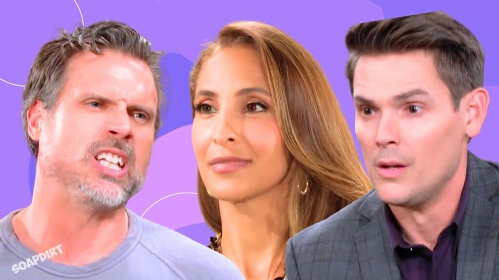 Los jóvenes y los inquietos: Nick Newman (Joshua Morrow) - Lily Winters (Crystal Khalil) - Adam Newman (Marc Grossman)